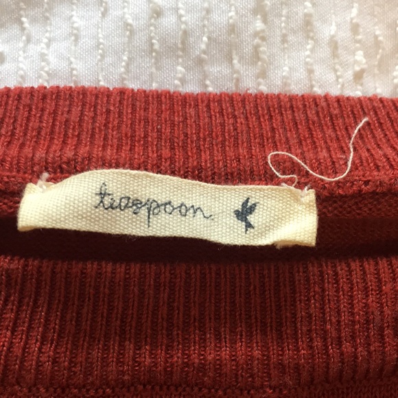 Adorbs rust orange heart sweater - Picture 3 of 4